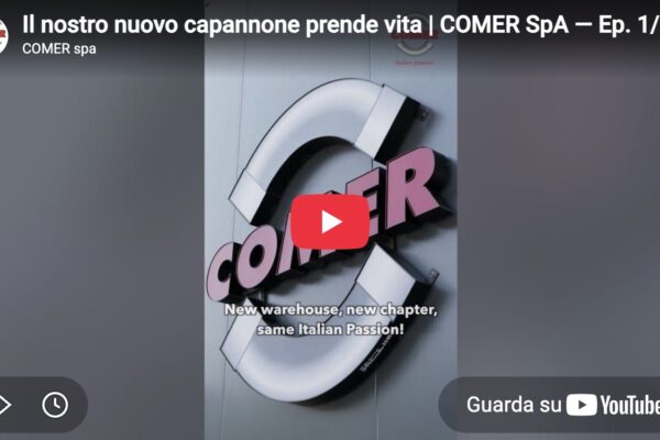 Nuova insegna COMER SpA Nuovo Stabilimento produzione e stoccaggio raccordi e valvole PVC 2026 - COMER S.p.A.