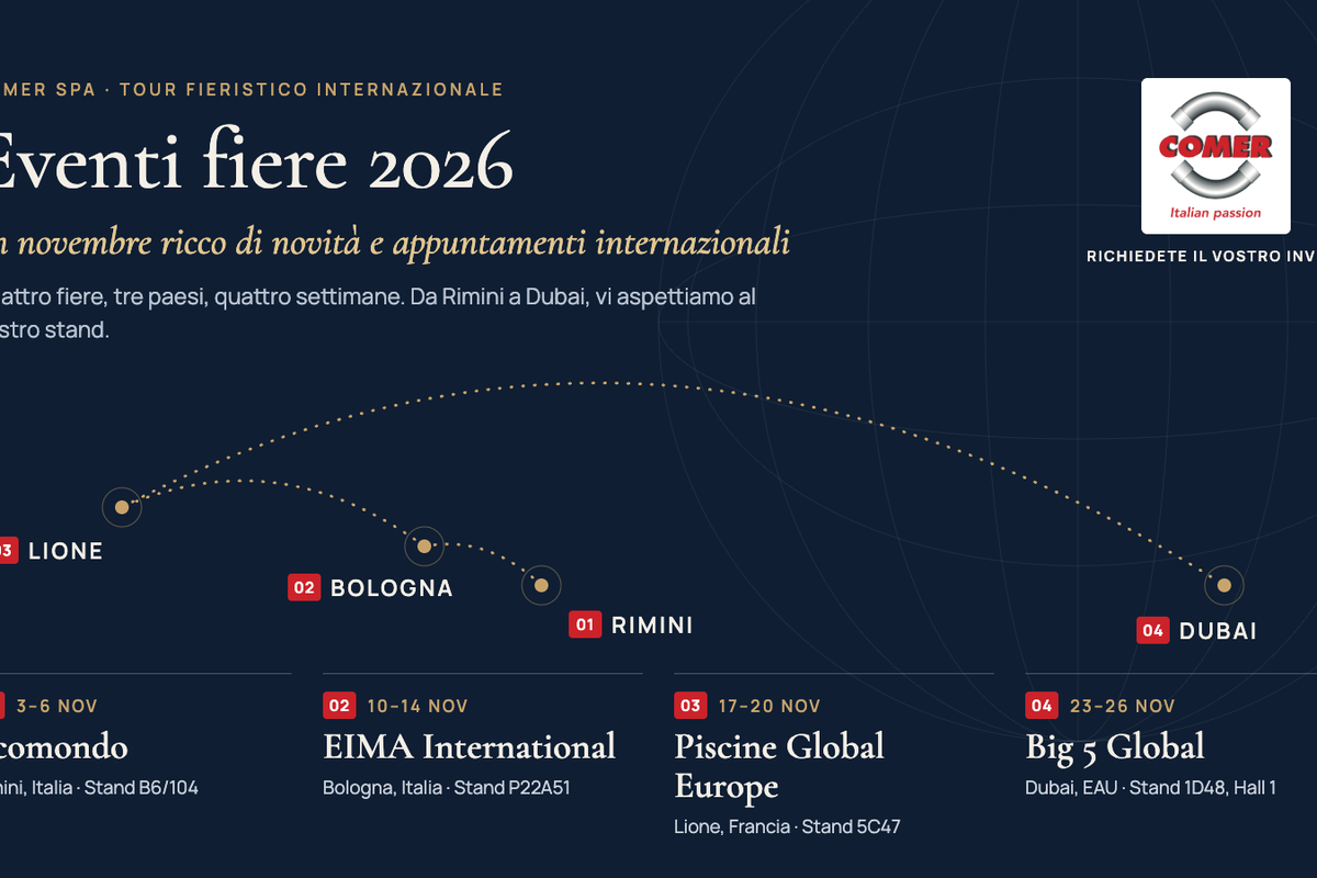 fiere novembre 2026 COMER SpA - COMER S.p.A.